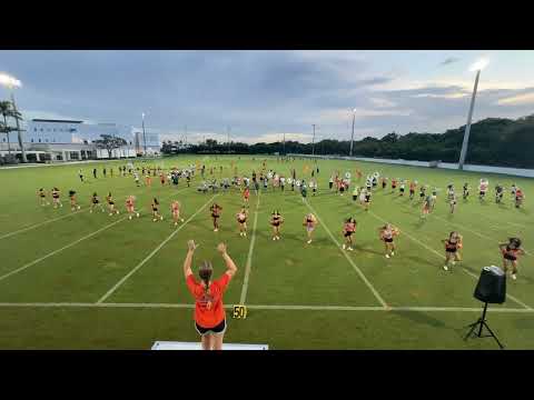 The 2023 University of Miami Frost Band of the Hour - Band Camp Pre-game rehearsal