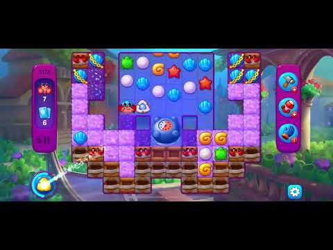 Fishdom level 3178. Had to use all bombs to win.