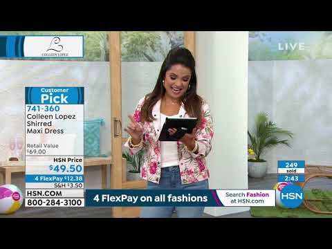 Colleen Lopez Shirred Maxi Dress