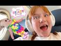 A For Adley TRAVEL MOViE Part 1 Get Ready Pack Bags Fly An Airplane Hotel Swim Pizza Party