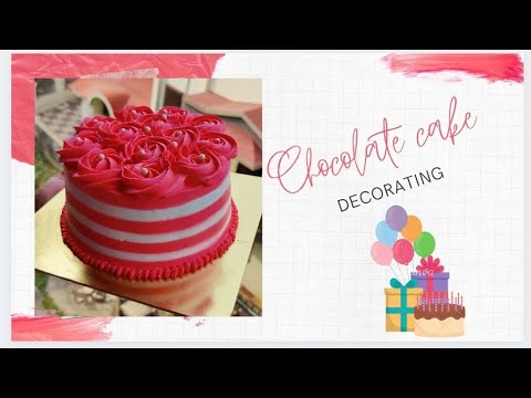 Chocolate cake decoratingideas || chocolate cake || cake tutorial || easy cake making || cake