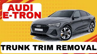 How to Remove the Tailgate Trim Panel on Audi e-tron Sportback