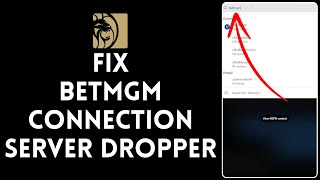 How to Fix Betmgm Connection to Server Dropped 2024 | Betmgm Tutorial