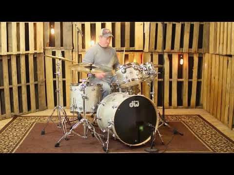 DW Collectors Maple Broken Glass Drum Set - 22, 10, 12, 16 - SO#1148685