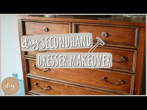 DIY Bedroom Furniture?! Secondhand Dresser Makeover Video