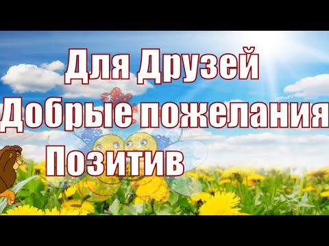 Музыкальная Открытка для друзей   Веселое  видео  с пожеланиями хорошего настроения  моим друзьям