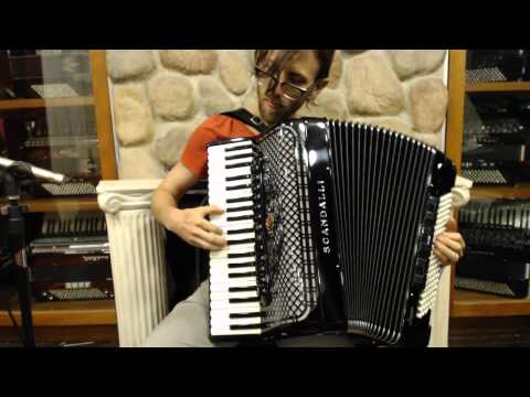 SCANSUPL120BK - NEW Black Scandalli Super L Piano Accordion LMMH 41 120 $8199