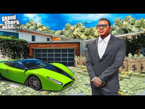 Franklin & Shinchan Won Biggest Jack pot Lottery in Gta 5 | Franklin House Became full of Cash