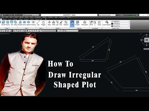 AUTOCAD |HOW TO DRAW IREGULAR SHAPED PLOT in Autocad in Urdu/Hindi |CAD TUTORIALS BY YASIR