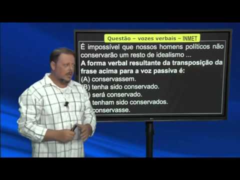 Concurso INMET - vozes verbais (gramática)