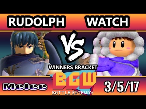 BGW15 SSBM - Watch (Ice Climbers) Vs. Rudolph (Marth) Smash Melee Tournament