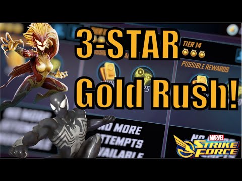 NEW CHALLENGES! Tier 13 and 14 Gold Rush 3-Star. Marvel Strike Force