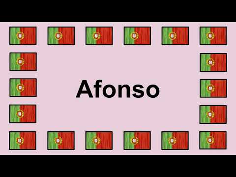 Pronounce AFONSO in Portuguese 🇵🇹