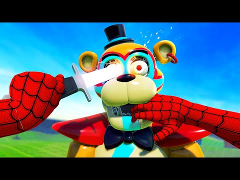 SPIDER-MAN Tortures FNAF Animatronics  - Bonelab Mods Gameplay