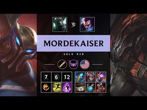 Mordekaiser Mid vs Yasuo - NA Master Patch 25.20