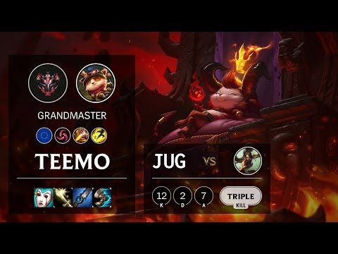 Teemo Jungle vs Nidalee - EUNE Grandmaster Patch 10.10
