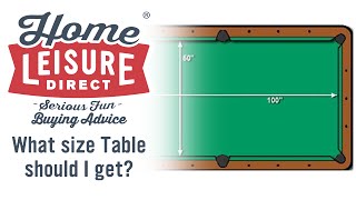 What Size Pool Table is Right for Me? - Pool Table Buying Advice