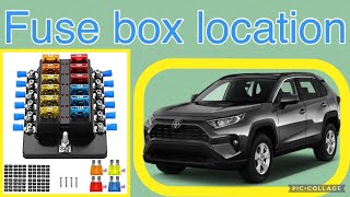 The fuse box location on a 2022 Toyota RAV4