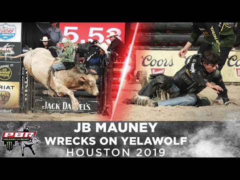 Cowboy UP: J.B. Mauney Flips on Yelawolf And Breaks His Jaw Before Riding Again | 2019 Houston