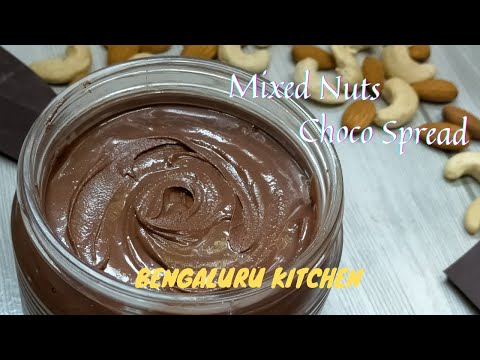 How To Make Mixed Nuts Choco Spread / Nutella Spread.