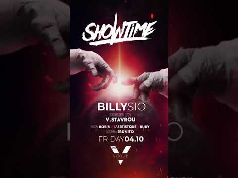 Billy Sio | Showtime Party | EnVogue Club Τηλέφωνο 211.850.3680 -  goout.gr