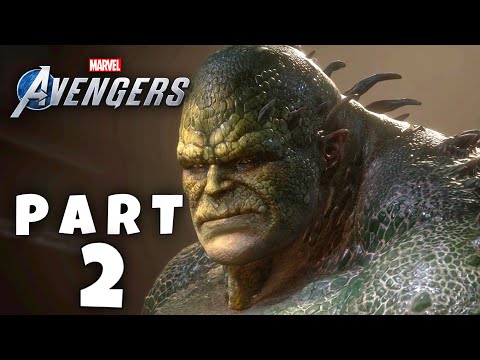 Marvel's Avengers PS4 BETA Walkthrough Part 2 ABOMINATION Boss Fight | AIM FACILITY JARVIS LOCATION