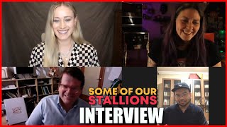 INTERVIEW: Olivia Taylor Dudley, Carson Mell, & Al Di (Some Of Our Stallions) video