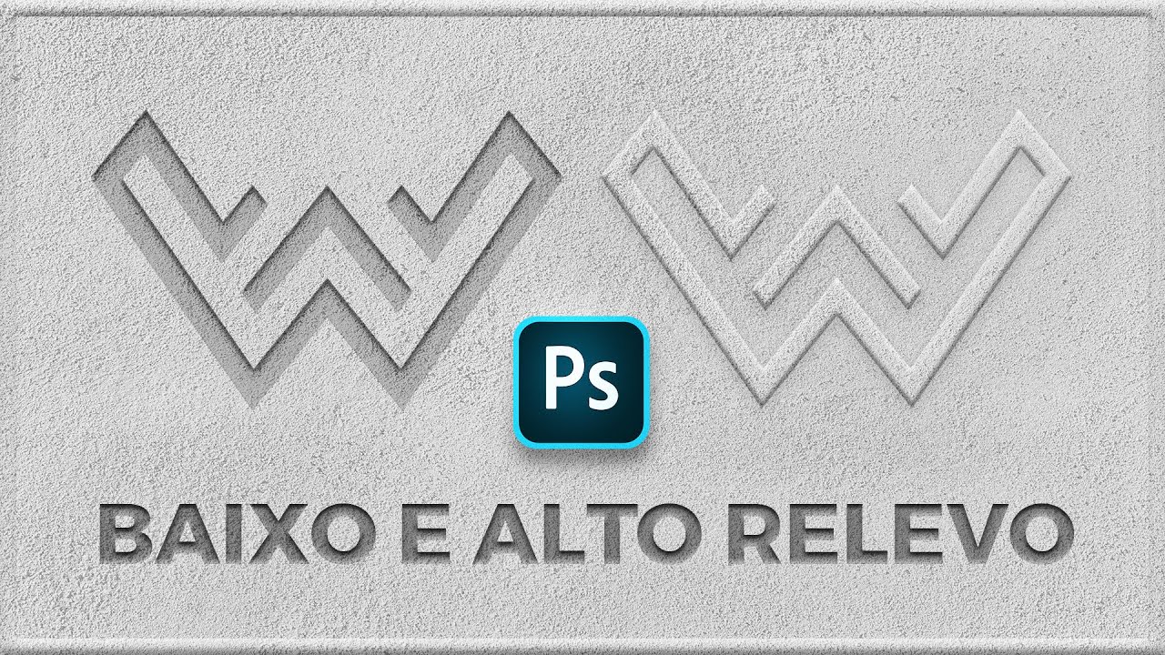 Baixo relevo e alto relevo no PHOTOSHOP