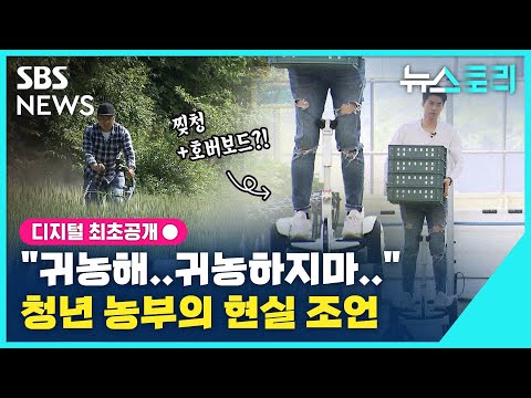 , title : '[뉴스토리] "귀농해…귀농하지마…" 청년 농부의 현실 조언 / SBS'