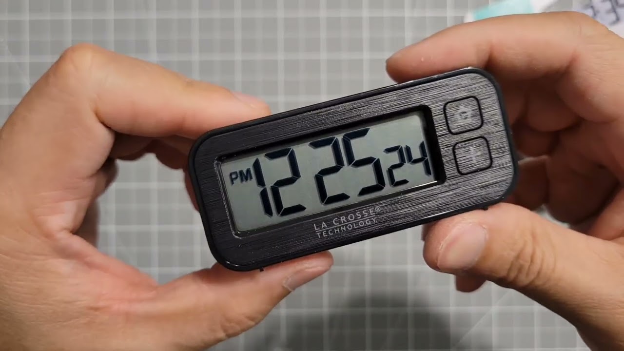 La Crosse Technology Digital Mini Magnetic Alarm Clock with Stopwatch Unboxing