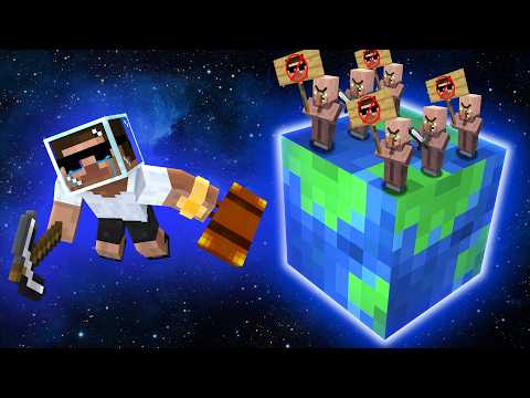 Villagers Kicked Me Out of The EARTH Planet in Minecraft!