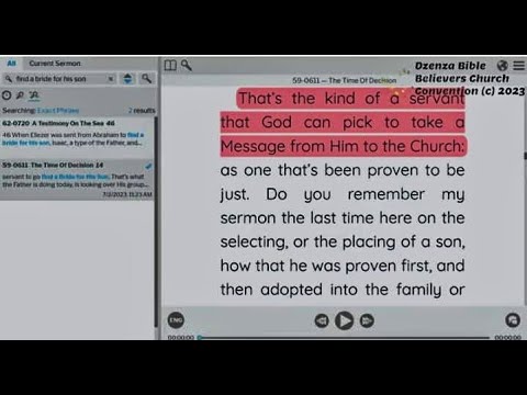 2023-0702AM - Pastor Martin Mkandawire - Go, Get a Wife for My Son Isaac