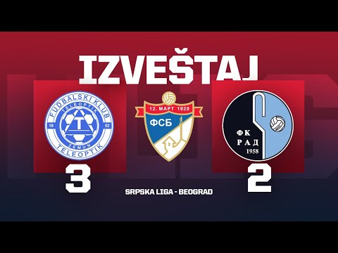 Izveštaj TELEOPTIK - RAD Srpska Liga Beograd 3. Kolo