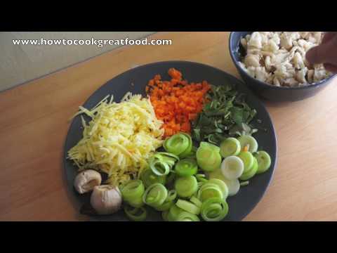 Stuffed Baked Garlic Mushrooms - Easy Stuffed Mushrooms - Vegetarian Mushroom Recipe - Mushrooms Video