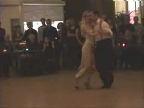  Mariano Diaz Campos  and  Cosima Diaz Campos  are  dancing  to  the  milonga  "  Ella Es Asi  "