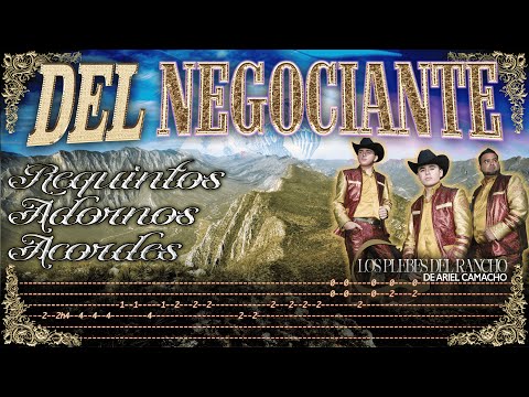 DEL Negociante - Los Plebes del Rancho de Ariel Camacho - TABS - Requintos/Acordes/Adornos -Tutorial