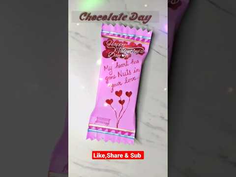 Happy Chocolate Day 🍫 ll Valentine's Day #011 @suchalovelycraft #viral #shorts #love