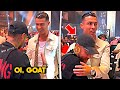 Cristiano Ronaldo meet Neymar & Ryan Garcia at Usyk vs Fury Fight 😍❤️