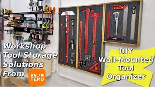 Ultimate Workshop Organization With Temu – DIY Hanging Foam Tool Display & Rack