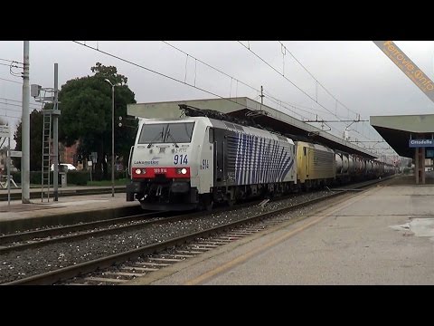 Doppia di 189 RTC a Cittadella - Double traction of 189 RTC running in Cittadella