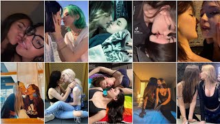 Hot lesbian couple kiss Instagram lesbian couple p