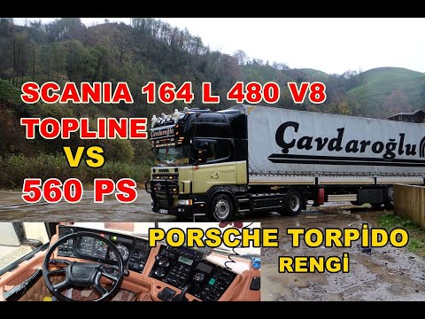 SCANIA 164 L 480 V8 TOPLINE . AKSESUARLI TIR /EGZOZ SESİ