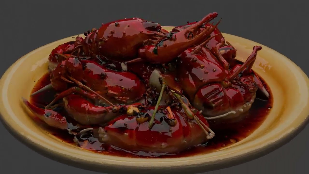 Chinese Cooked Lobster 3D Model