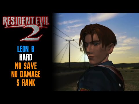 [Resident Evil 2] Leon B, Hard (PC JPN), No Save, No Damage, S Rank