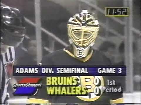 NHL  Apr.07/1991  Game3   Boston Bruins - Hartford Whalers