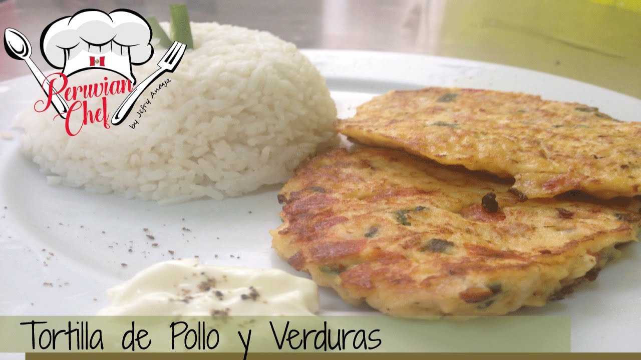 PeruvianChef || Tortilla de Pollo con Verduras || Omelet chicken with vegetables.