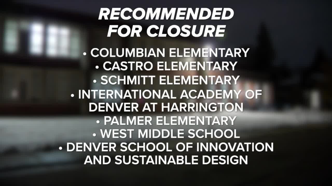 DPS recommends seven school closures, three 'grade level restructures'