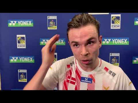 "It was nice to win in my first men's singles match for Denmark"