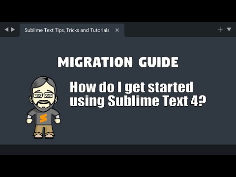 [MG01] How to get started using Sublime Text 4