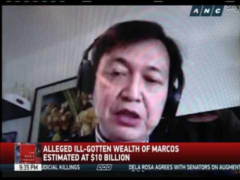 How much is Marcos' ill-gotten wealth?